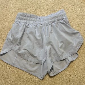 Lululemon size 6 light purple Track That shorts